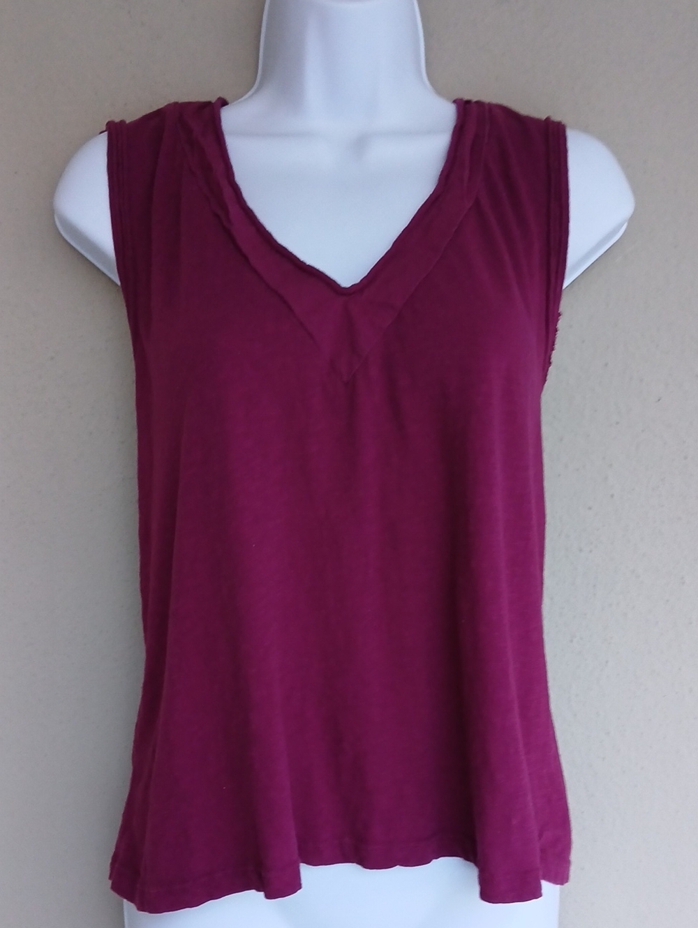 Stateside Black Cherry Merlot Dark Pink Tank Large